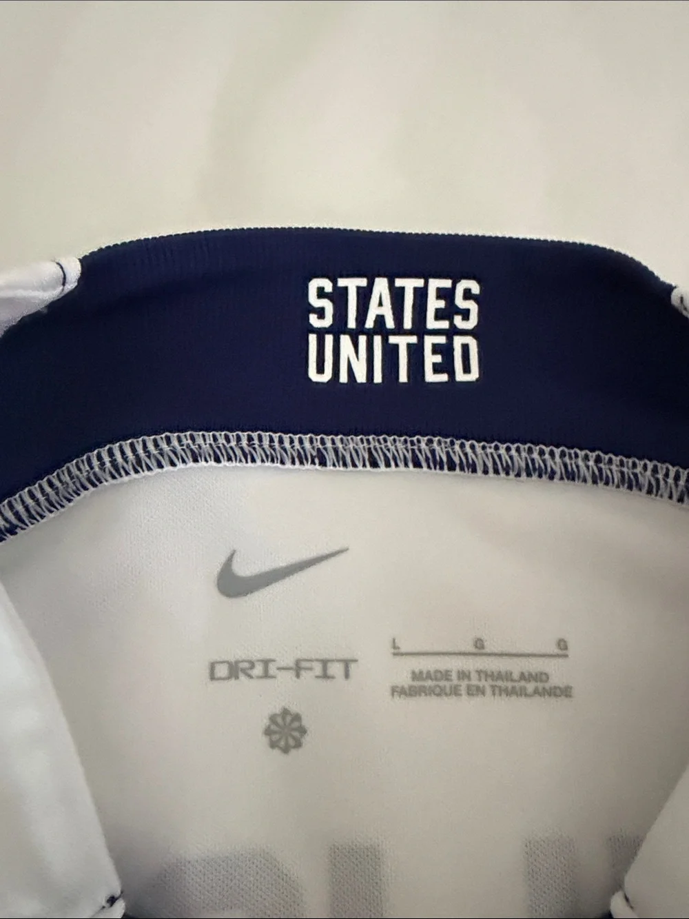 Nike Kids USA White Navy #10 Soccer Jersey